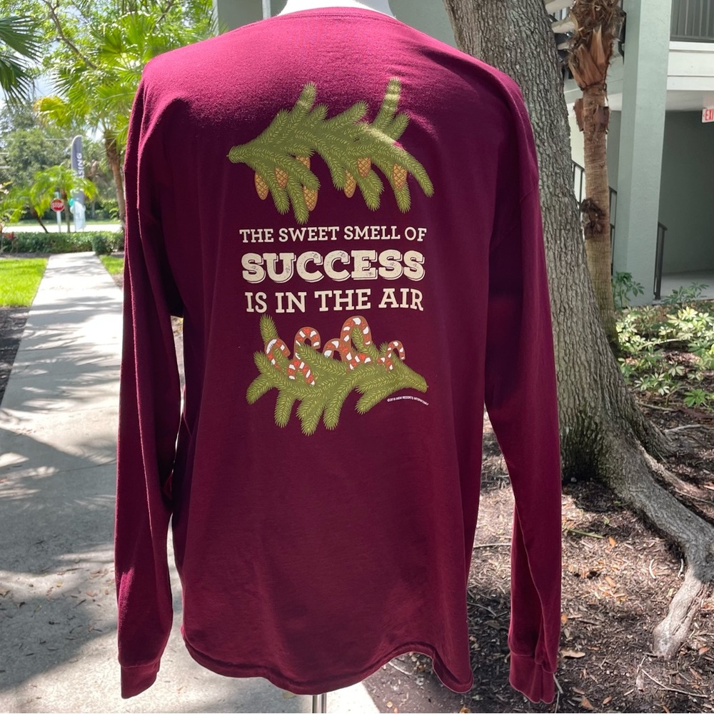 Hanes Maroon Casino Gambling Shirt Size XL Christmas Holiday Resort Blackjack